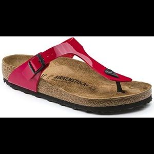 Red Patent Leather Birkenstocks 🌹 NWT/Never worn